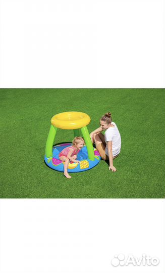 Бассейн надувной с навесом детский Bestway