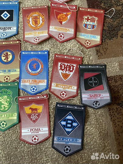 Футбольные вымпелы 23шт