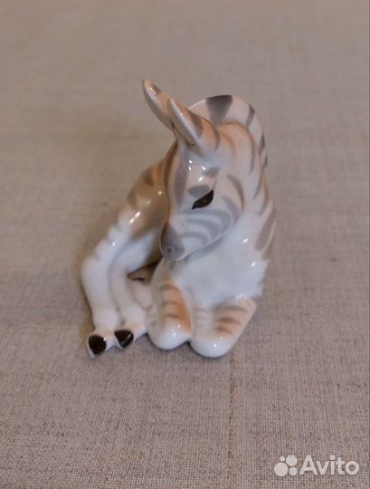 Зебра лфз фарфор СССР клеймо 1960е гг оригинал