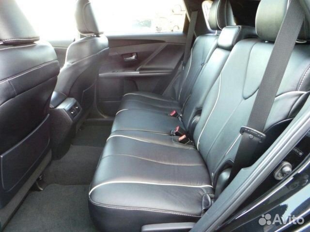 Кожаный черный салон toyota venza