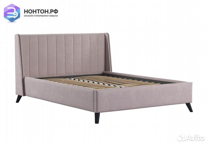 Кровать Мелисса светло-розовая