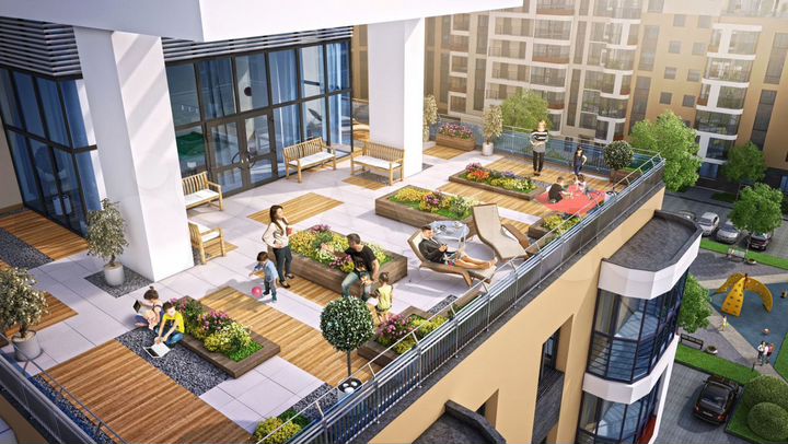 1-к. квартира, 46,1 м², 6/12 эт.