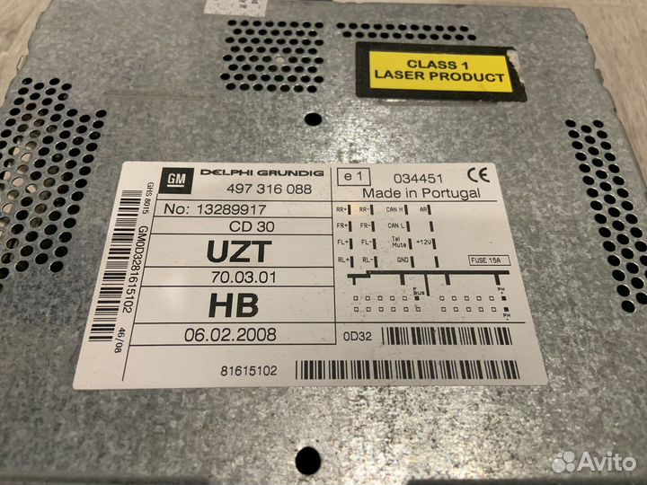 Магнитола opel corsa