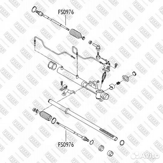 Тяга рулевая левая/правая
