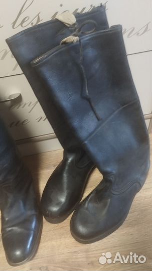 Сапоги хромовые и яловые