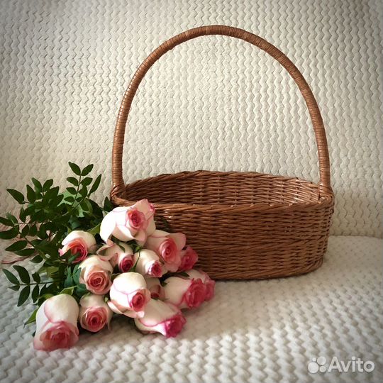 Корзина плетеная лукошко