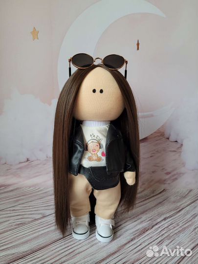 Кукла текстильная с гардеробом