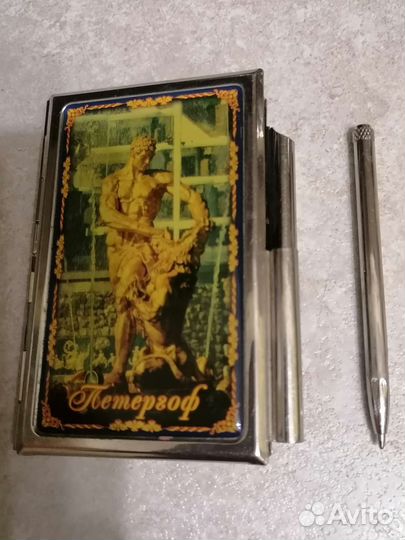 Блокнот с ручкой и зажим