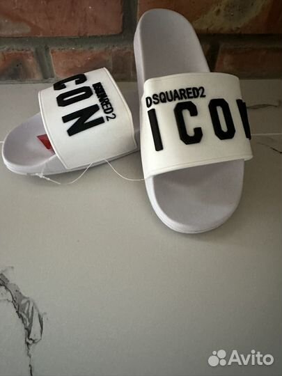 Шлепки мужские dsquared2 icon