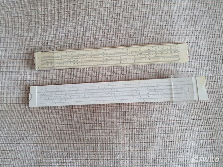 Логарифмические линейки 1960 г и 1975 г