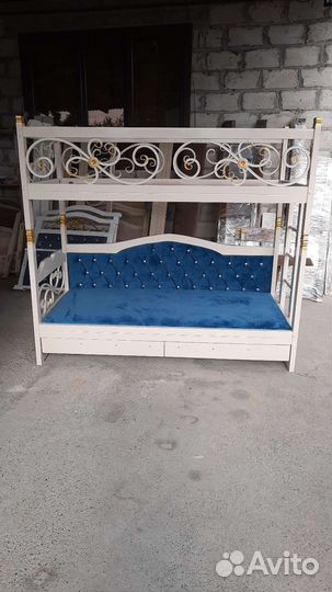 Детская кровать двухъярусная и трехместная