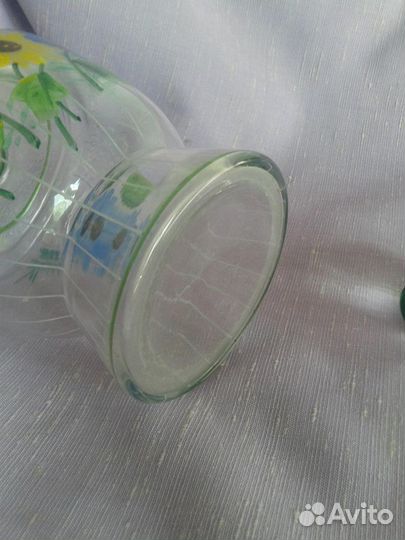 Графин старинный роспись эмаль