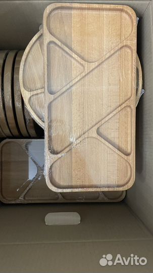 Посуда из дерева менажница блюдо поднос доска