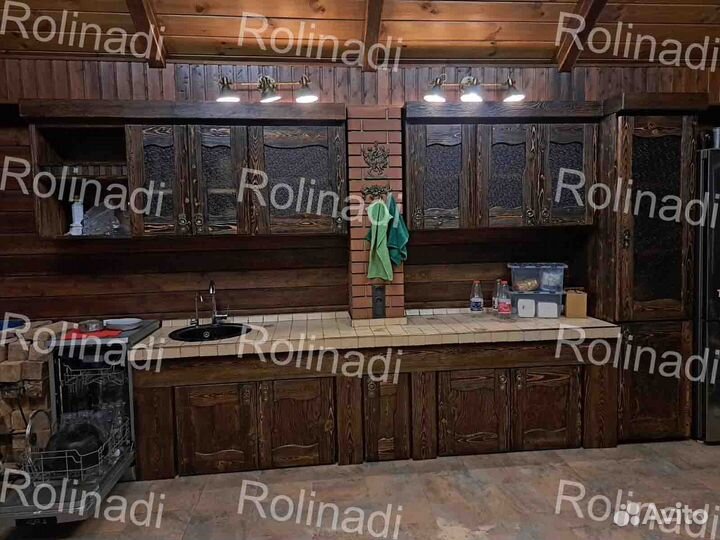 Кухня из массива сосны