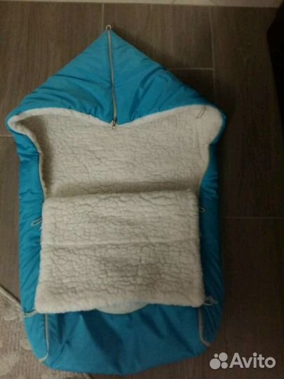 Конверт на натуральной овчине для малыша