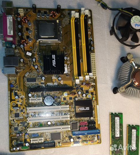 Материнская плата 775 с жёстким диском 160Гб