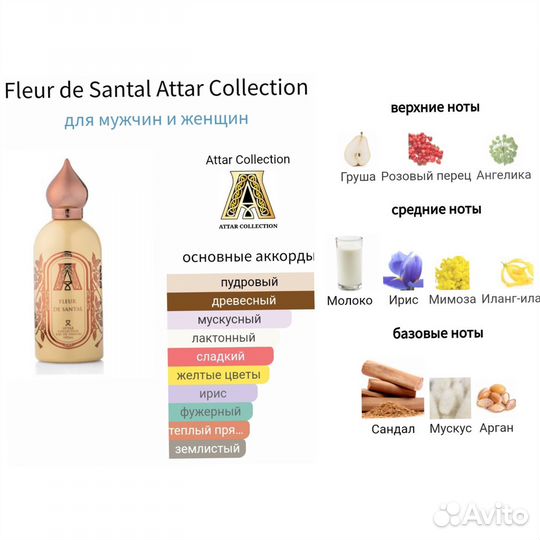 Fleur DE santal Attar collection Choeus des Anges