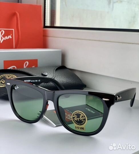 Очки ray ban wayfarer 54 зеленые