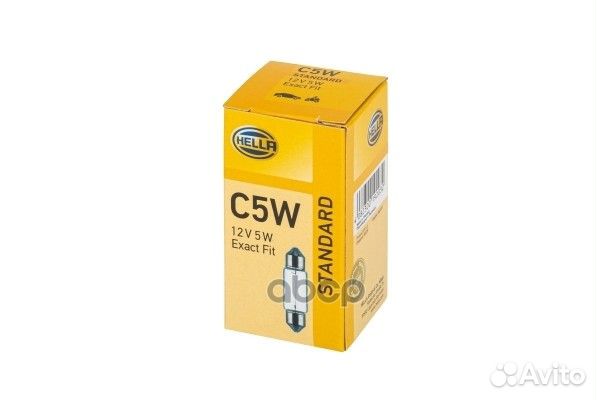 Лампа Hella C5W 12V 5W 8GM 002 092-121 hella