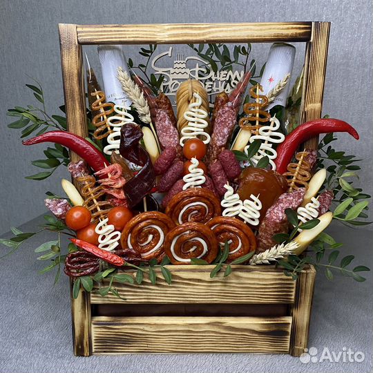 Мужские букеты съедобные