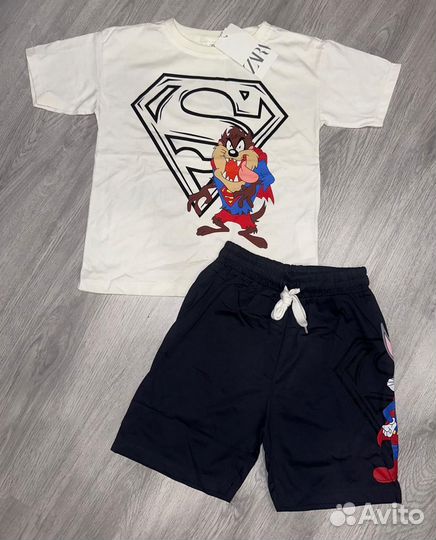 Детска одежда на мальчика майка шорты Zara