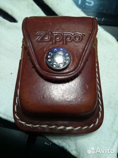 Кожаный чехол для Zippo оригинал бу коричневый