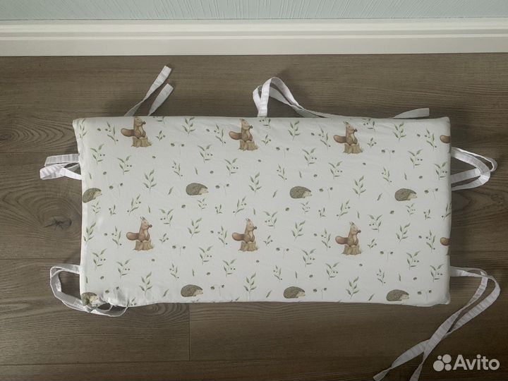 Бортики детской кроватки белки ежики Little you