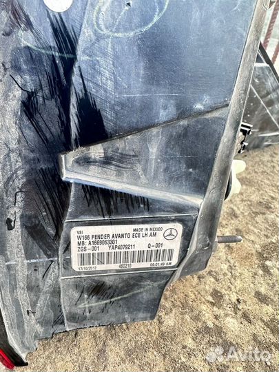 Фонарь задний левый Mercedes-Benz ML Класс, W166