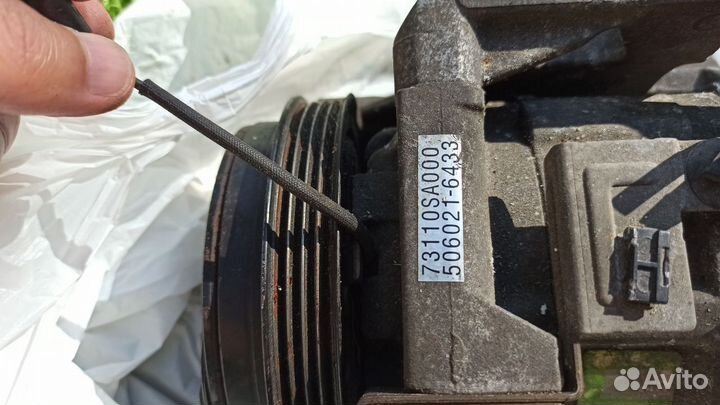 Компрессор кондиционера, замок зажигания Subaru