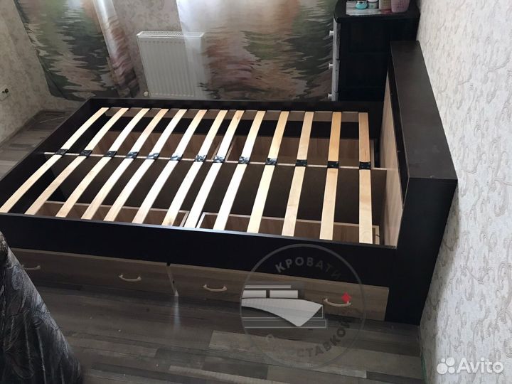 Кровать 120х200 с ящиками