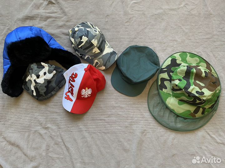 Кепки, шапка ушанка, шляпа -одежда мужская пакетом