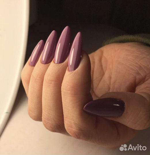 Наращивание ногтей, покрытие гель лак