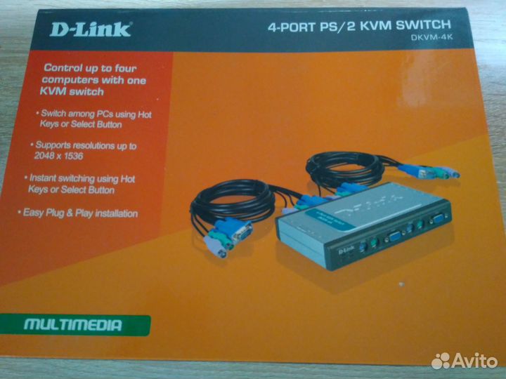 KVM переключатель D-Link dkvm-4K 4-port