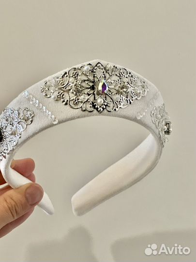 Кокошник современный свадебный