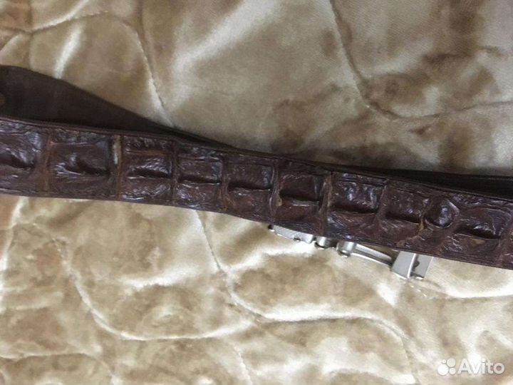 Ремень мужской из крокодиловой кожи