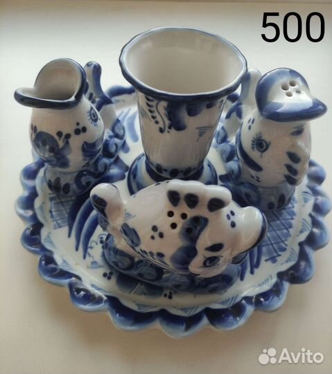 Гжель СССР посуда