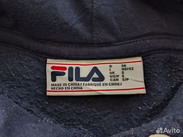 Флисовая худи fila