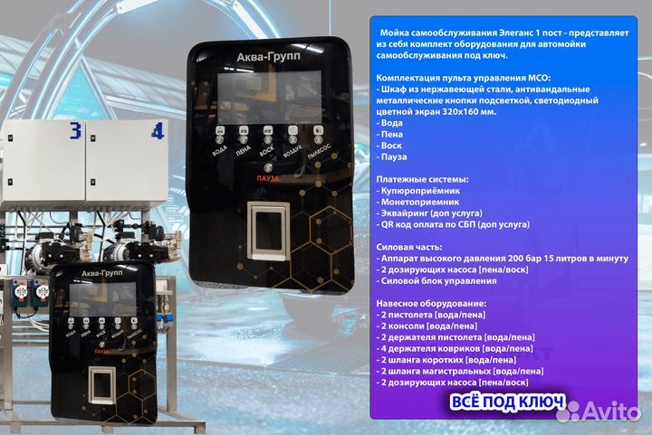 Комплект оборудования для Автомойки Люкс 562