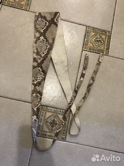 Ремень из кожи питона