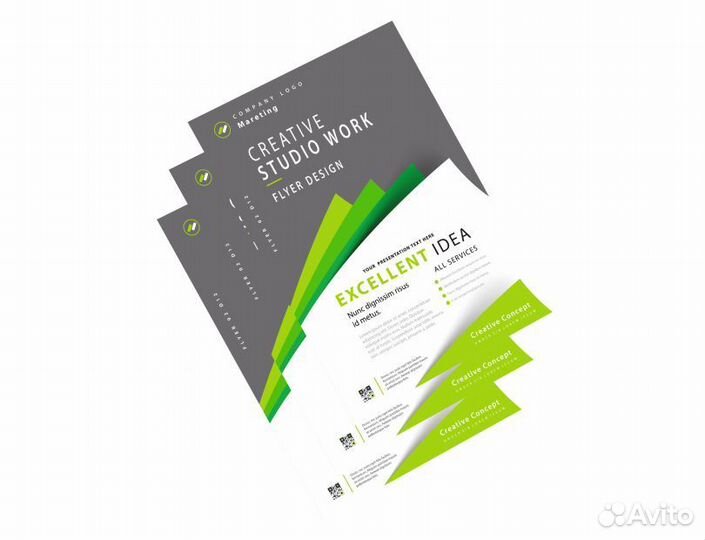 Визитки, флаеры, листовки, полиграфия