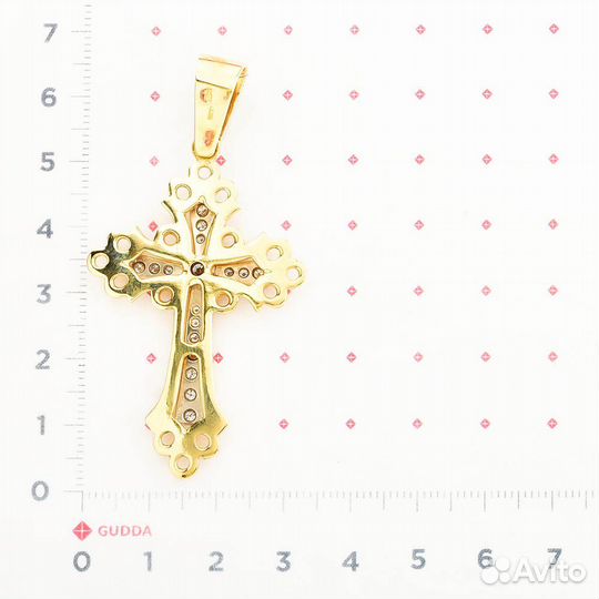 Крест Золото с бриллиантами