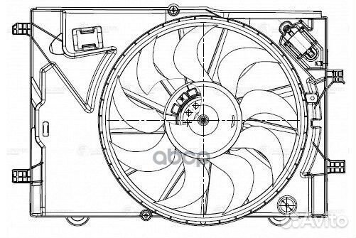 LFK 0595 Вентилятор радиатора chevrolet aveo