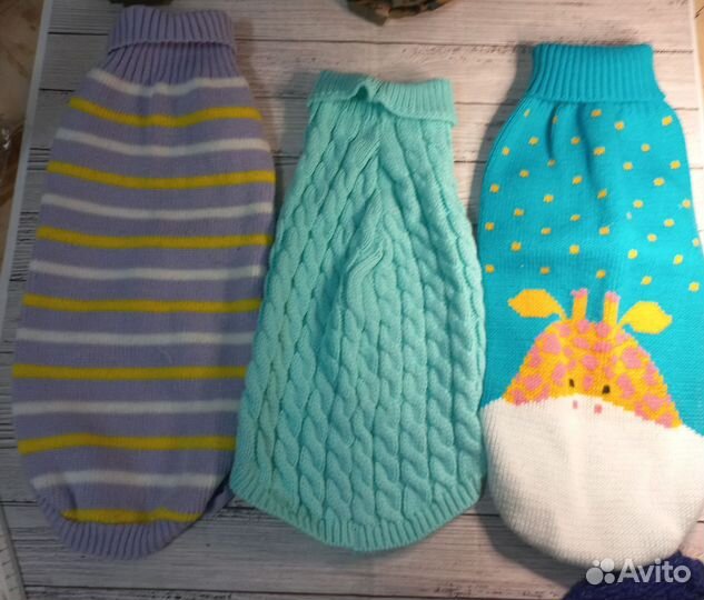 Одежда для животных, шлейка, носки, кофты и др