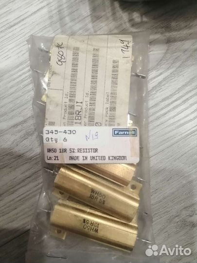 Резистор WH50 18R 5