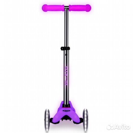 Самокат Mini Micro Deluxe Glow (светящийся) LED мо