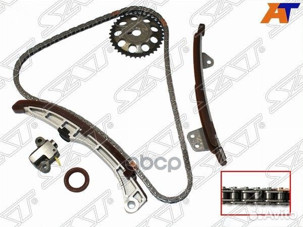 Комплект цепи грм toyota 2NZ-FE 99- TK-TY290-A Sat