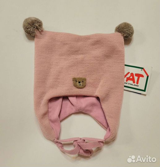 Шапка шерстяная зимняя для девочки киват kivat