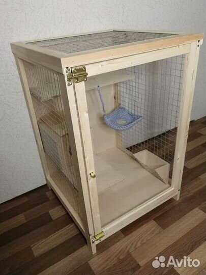 Клетка витрина для шиншиллы / дегу / белки