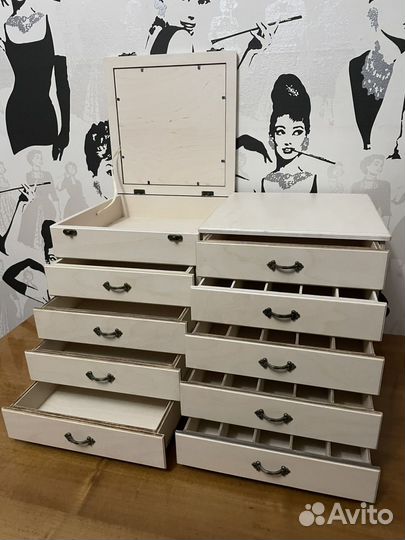 Комод для рукоделия, мулине