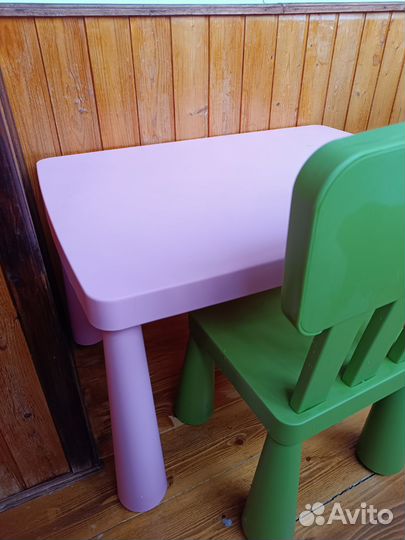 Стол и стул IKEA Mammut